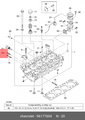 ДАТЧИК ТЕМПЕРАТУРЫ 96177604 96177604 DAEWOO