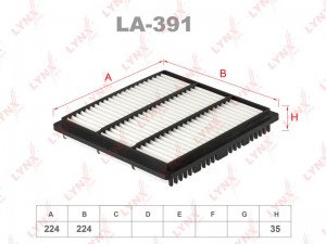 Фильтр воздушный подходит для MITSUBISHI 3000GT 3.0 92-99/Pajero 2.4/3.0 91-00/P LA-391 LYNXAUTO