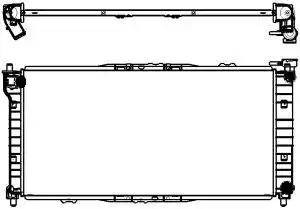 Радиатор охлаждения двигателя MAZDA 626 IV Hatchback (GE) 33011023 SAKURA