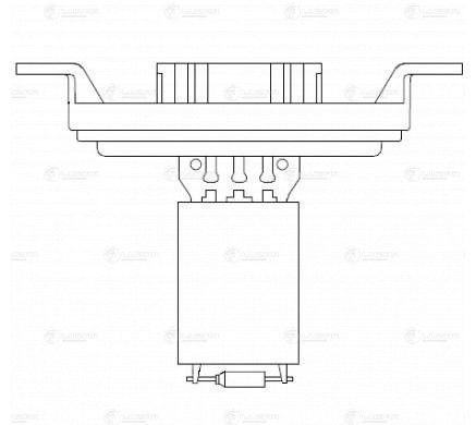 Резистор УАЗ-3163 отопителя добавочный (тип Delphi) LUZAR LFR 0363 LUZAR