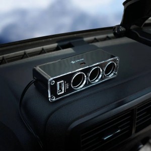 Прикуриватель-разветвитель на 3 гнезда + USB ASP-3U-07 ASP-3U-07 AIRLINE