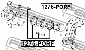 Ремкомплект тормозного суппорта 1275-PORF 1275-PORF FEBEST