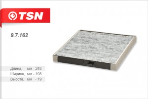 Фильтр салона угольный 97162 TSN