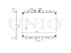 Радиатор охлаждения двигателя RAD-10052 UNIO