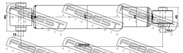 Амортизатор задний NISSAN QASHQAI 24650921R 24650921R FEBEST