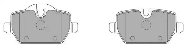 колодки дисковые зад.!\ BMW E87 1.6i/1.8D 04> FBP1386 FREMAX