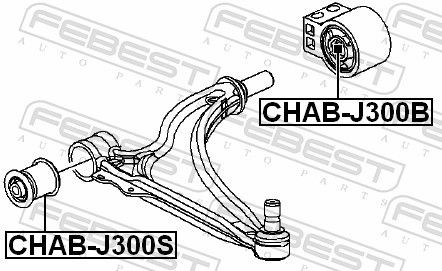 Сайлентблок CHAB-J300S CHABJ300S FEBEST