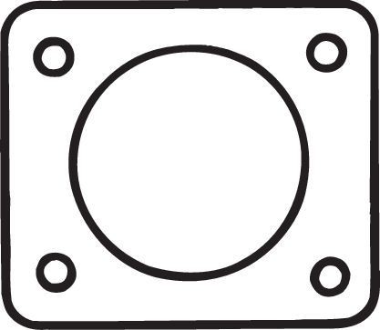 Прокладка DAEWOO Nexia выхлопной системы (квадрат) BOSAL 256-028 BOSAL