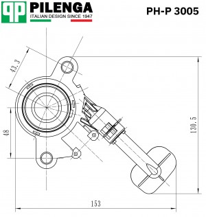 Цилиндр сцепления рабочий LARGUS, LOGAN, SANDERO PH-P3005 PHP3005 PILENGA