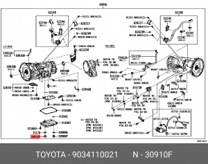Пробка 90341-10021 90341-10021 TOYOTA