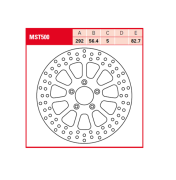 Диск тормозной MST500 MST500 TRW LUCAS