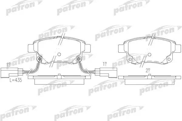 Колодки тормозные FORD Transit (06-) задние (4шт.) PATRON PBP1930 PATRON