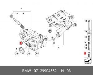 Винт ISA !M8x40-Z1, ISO 113830 \BMW 1' E81, E82, E87, LCI, E88, 259 (R 1100 S, R 07 12 9 904 552 BMW