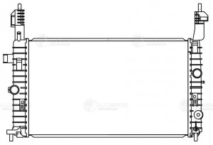 Радиатор охлаждения для а/м Opel Meriva A (03-) 1.4i/1.6i/1.8i LRc2131 LRC2131 LUZAR