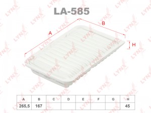 Фильтр воздушный LA585 LYNXAUTO