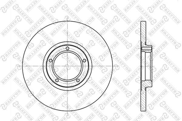 диск тормозной передний!\ Ford Transit 86-91 6020-2523-SX STELLOX