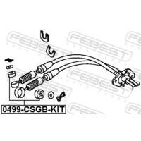 РЕМКОМПЛЕКТ КУЛИСЫ КПП 0499-CSGB-KIT 0499CSGBKIT FEBEST