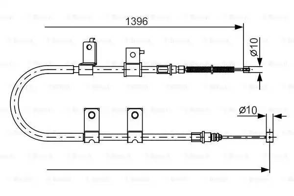 CHEVROLET AVEO (2004>) 1383mm/ 1188mm 1 987 482 083 BOSCH