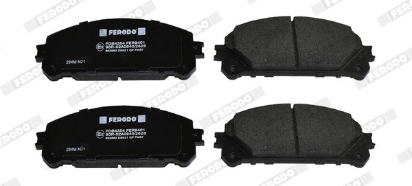 Колодки торм.пер. FDB4354 FERODO