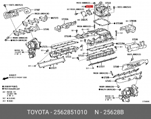 TOYOTA LAND CRUISER (200) (2008>) 25628-51010 TOYOTA