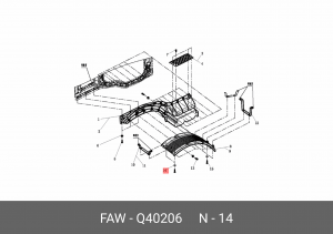 Шайба FAW J6L OE Q40206 FAW