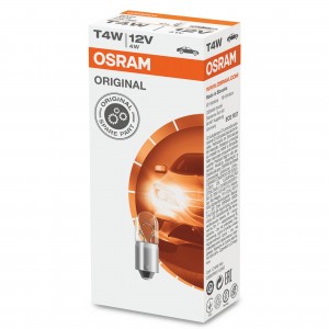 Лампа T4W BA9s Original 12V 3893 4050300838489 3893 OSRAM