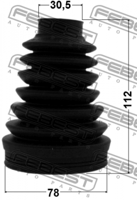 Пыльник ШРУСа внутренний 78X112X30.5 VW TRANSPORTER V 2003-2011 2315P-T5 2315P-T5 FEBEST