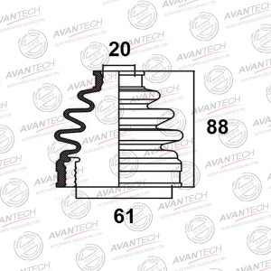 Пыльник привода Avantech BD0403 AVANTECH