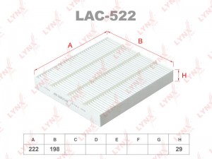 HONDA CIVIC 1.4-2.0  94> НЕ УГОЛЬНЫЙ LAC-522 LYNXAUTO