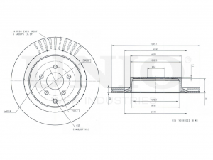 Диск тормозной задний BRD-20353 UNIO