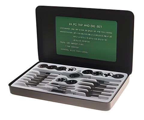 Набор метчиков и плашек метрический 24 предмета ROCKFORCE RF-M024-1 ROCK FORCE