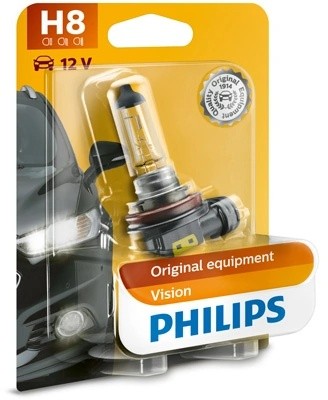 Лампа 12V H8 35W PGJ19-1 блистер (1шт.) PHILIPS 12360B1 PHILIPS