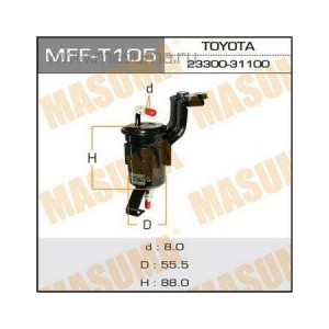 фильтр топливный!\Toyota Land Cruiser 4.0 03> MFFT105 MASUMA