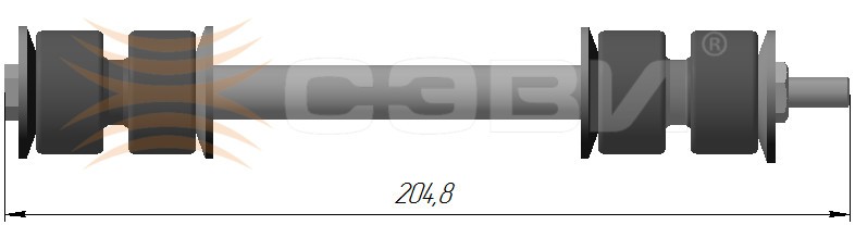 Стойка стабилизатора передняя CHEVROLET LANOS (97-), DAEWOO NEXIA (94-08), ZAZ 2219-6050 SEVI