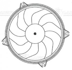 Э/вентилятор охл. с кожухом для а/м Citroen Berlingo I (96-)/Peugeout Partner I  LFK2022 LUZAR