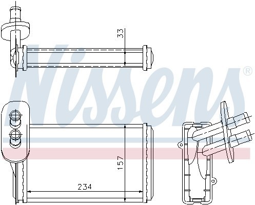 радиатор печки!\ VW Golf, Audi A3 96> 73962 NISSENS