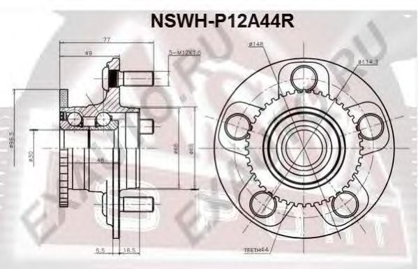 СТУПИЦА [12] NSWHP12A44R NSWH-P12A44R ASVA
