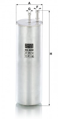 Фильтр топливный VW T5 (03-) MANN WK8058 MANN FILTER