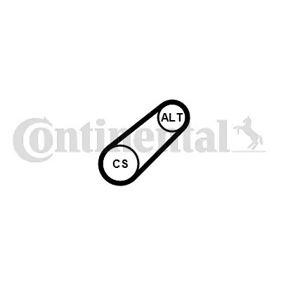 Ремень поликлиновой 6PK701ELAST 6PK701ELAST CONTINENTAL