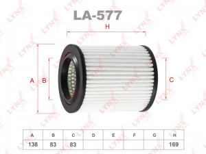Фильтр воздушный LA-577 LYNXAUTO