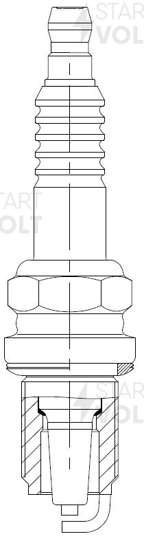 Свечи STARTVOLT для а/м Lada Largus, Renault Logan (16 клап.) (4 шт.) VSP 0028A START VOLT