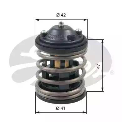 Термостат BMW 3 (F30),5 (F10),X5 (F15) (2.0) с прокладкой GATES TH47487G1 GATES
