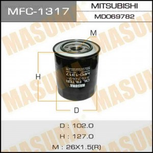 фильтр масляный!\ Mitsubishi, Mazda, Hyundai MFC1317 MASUMA