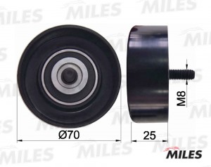 Ролик ремня приводного FORD FOCUS/ESCORT 1.3-1.6 -04 (INA 532050110) AG03080 AG03080 MILES