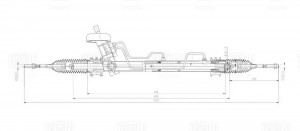 Механизм рулевой (рейка) гидравлический CRS 0507 TRIALLI