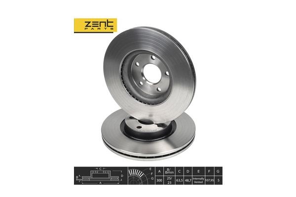 диск тормозной передний Z06019 ZENTPARTS
