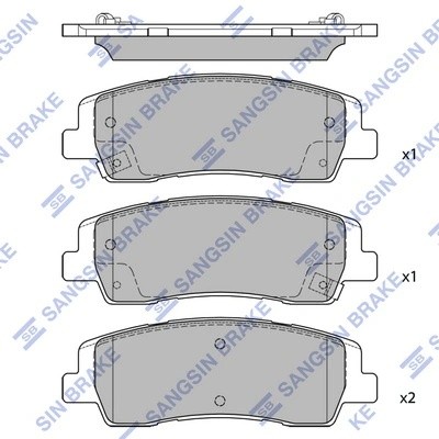 Тормозная колодка SP4510 SP4510 SANGSIN