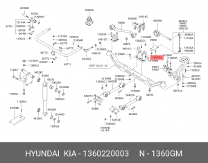 Шайба HYUNDAI KIA OE 1360220003 HYUNDAI KIA