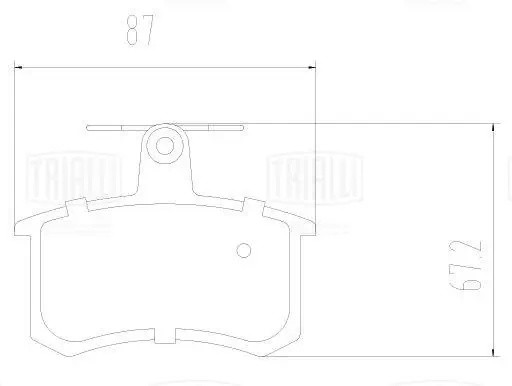 Колодки торм. Audi A4 (B5) (94-)/A6 (97-) диск. зад. (PF 2213) PF 2213 TRIALLI