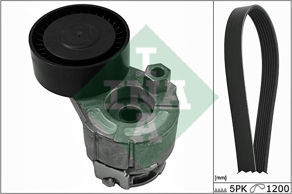 Комплект приводного ремня RENAULT MEGANE II -4/05 529001510 529 0015 10 INA